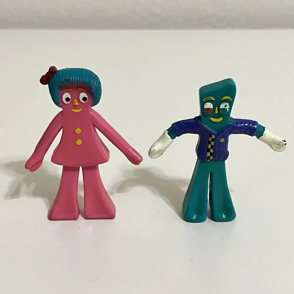 Vintage Trendmasters Prema Gumby Pokey Minga Bendable Figures Lot of 7 FLAWS